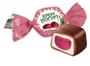 Конфеты Крем-йогурт вишня-черешня Konti 1 кг