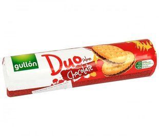 Печенье GULLON Duo сэндвич светлое с шоколадным кремом, 250г