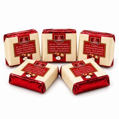 Конфеты La Ran Milk Cream с измельченным фундуком 3кг/ящ