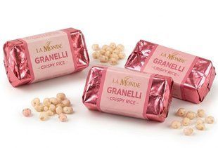 Цукерки La Monde Granelli Pink з хрусткими рисовими кульками 3кг/ящ