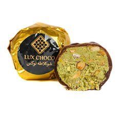 Дубайські цукерки Lux Choco Dark #4123 (миндаль, фисташка, тесто катаиф и дробленые лесные орехи)