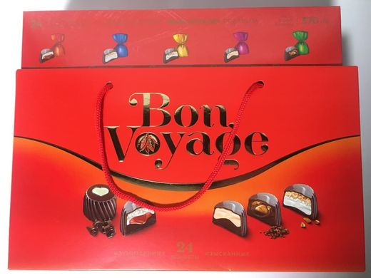 Білорусь Набір цукерок Bon Voyage BonBons 370г. червона