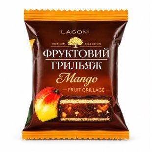 Цукерки DEMI Фруктовий Грильяж Манго 1.4кг/ящ