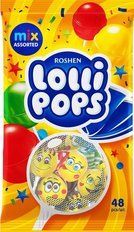 Карамель Lollipops с Коктейльными вкусами Рошен 0.92 кг