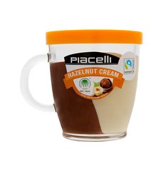 Паста Piacelli Duo, крем какао та горіх, 300 г + горнятко
