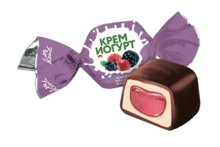 Конфеты Крем-йогурт лесные ягоды Konti 1 кг