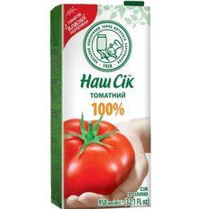 Сок Наш Сок Томатный 100% 950 мл