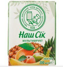 Нектар Наш Сок Мультифруктовый 200 мл