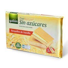 Вафлі GULLON без цукру Diet Nature ваніль, 180 г