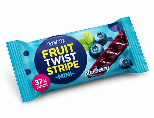Фруктовая пастила DEMI Fruit Twist Mini с соком черники 750 г