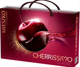 Подарочный набор конфет сумка Mieszko вишня в ликере Cherissimo Classic 285 гр