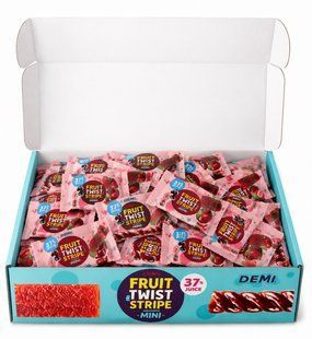Пастила фруктовая DEMI Fruit Twist Mini с соком клубники 1 кг