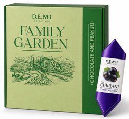 Цукерки DEMI Currant Family Garden зі смаком чорної смородини 1.2кг/ящ