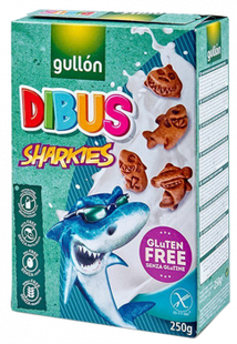 Печенье GULLON, без глютена, Dibus sharkies, 250г
