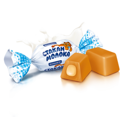 Ирис Milky Splash с молочной начинкой Рошен 1 кг