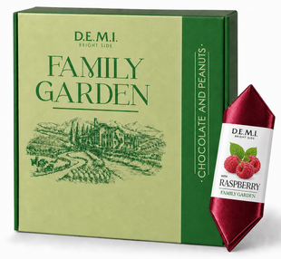 Конфеты DEMI Family Garden с малиновым джемом 1.2кг/ящ