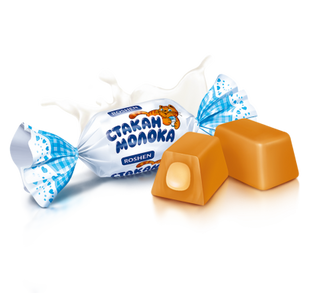 Ирис Milky Splash с молочной начинкой Roshen 1 кг