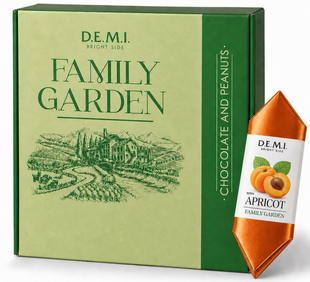 Конфеты DEMI Family Garden с абрикосовым джемом 1,2кг/ящ