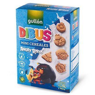 Печенье DIBUS Angry Birds, mini cereale, GULLON 250г