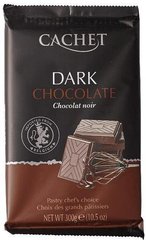 Шоколад Cachet №43 чорний 53%, 300г