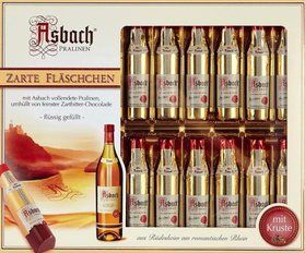 Шоколадні цукерки Asbach Zarte Flaschchen з віскі 250 г
