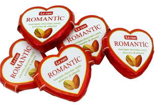 Конфеты La Ran Romantic марципан с миндалем и фисташкой 2кг/ящ