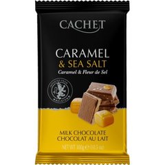 Шоколад Cachet №46 молочний з карамеллю та сіллю, 300г