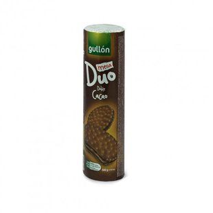 Печенье GULLON Duo Mega сэндвич темное с шоколадным кремом, 500г